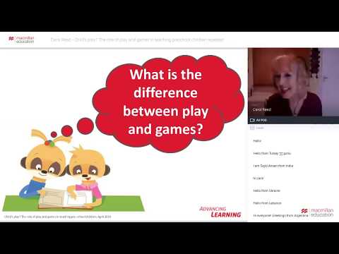 Child’s play? The role of play and games in teaching preschool children [Advancing Learning Webinar]