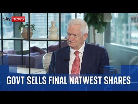 NatWest boss thanks British taxpayer for 2008 bailout after government sells remaining shares