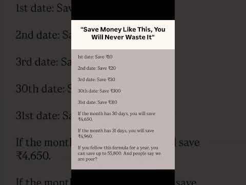 "Save Money Like This and Never Waste a Rupee Again"