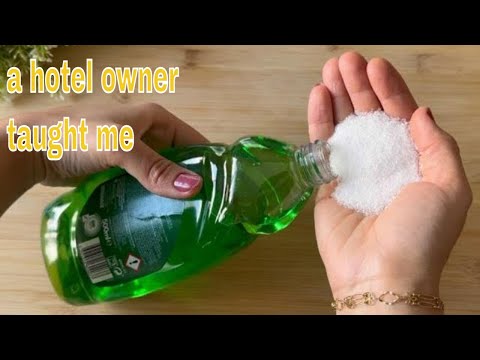 Mix detergent with SALT 😱  You will not believe th e incredible