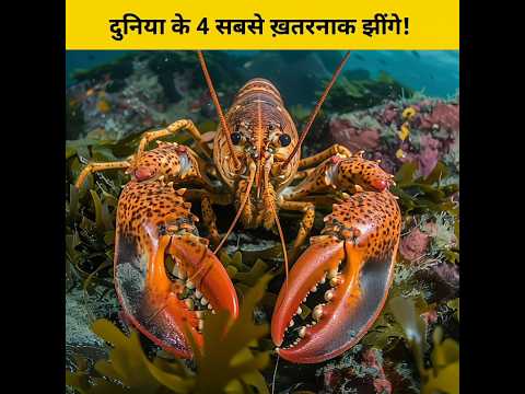 दुनिया के 4 सबसे ख़तरनाक झींगे! 🤔🥺 #shorts #animalfacts