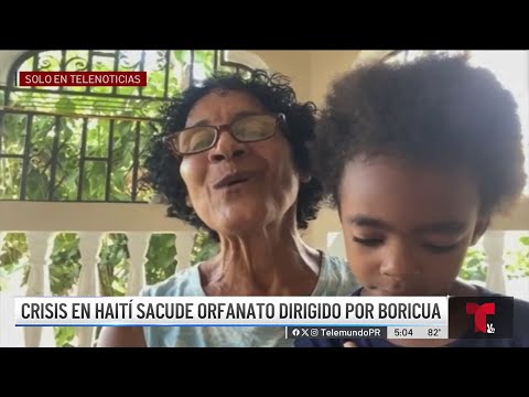 Boricua huye junto a niños de orfanato en Haití