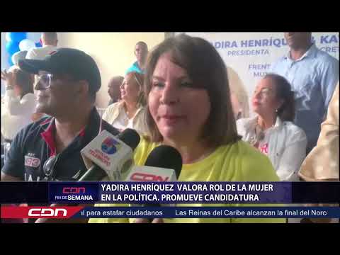 La dirigente del PRM Yadira Henríquez valora rol de la mujer en la política