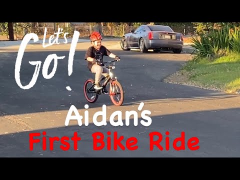 Aidan Learns How To Ride A Bike! Fun Videos for Children