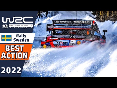 Rally Car🚙 WRC Rally Action from WRC Rally Sweden 2022 : Rally Crashes, Mistakes, Lucky Moments and Best Action