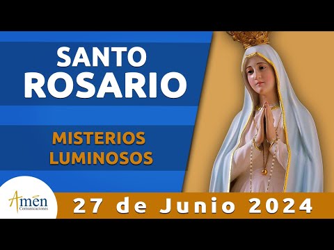 Santo Rosario Hoy Jueves 27 Junio 2024 l Padre Carlos Yepes l Misterios  luminosos