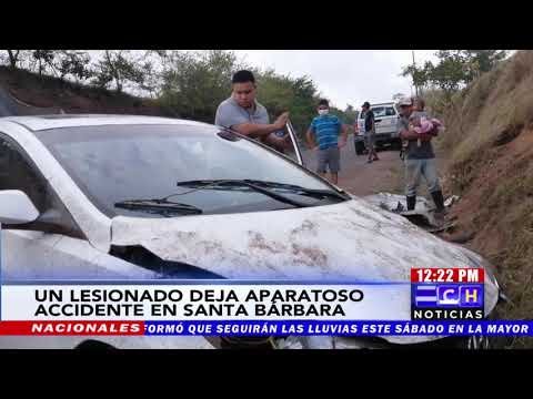 Daños materiales, deja accidente en San Vicente Centenario, Santa Bárbara