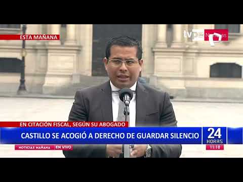 Benji Espinoza: “El presidente ejerció su derecho constitucional a guardar silencio”