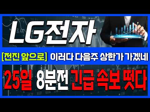 [LG전자 주가전망] 바닥 다지고 세력 포착! 개미들 모르게 기관이 물량 쓸어 담는 진짜 이유🌄오름🌄