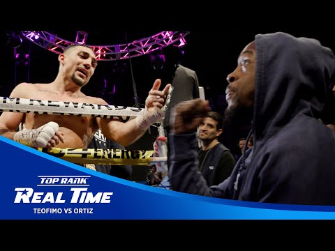 Teofimo & keyshawn davis almost get into it post-fight | top rank real time epilogue