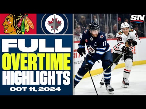 Chicago Blackhawks at Winnipeg Jets  | FULL Overtime Highlights - October 11, 2024