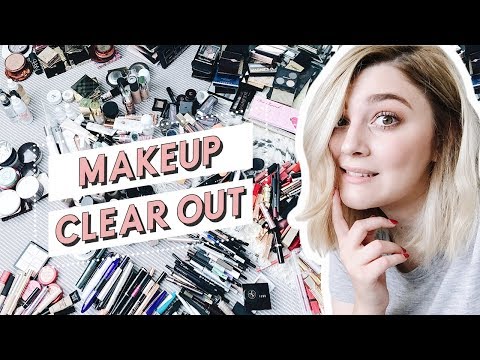HUGE MAKEUP CLEAR OUT & DECLUTTERING | ORGANISE WITH ME | I Covet Thee Vlog