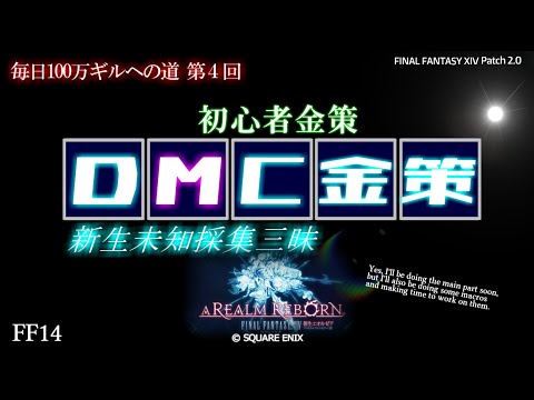 【FF14 金策】空を飛べるようして、未知採集効率UPさせ、DMCで儲ける、これが今回の目標です