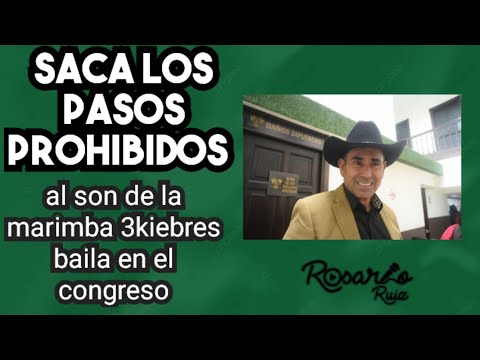 Diputado 3Kiebres saca los pasos prohibidos al son de la marimba en el Congreso de la República