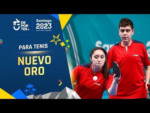 ¡NUEVO ORO! Florencia Pérez e Ignacio Torres se lucieron en la final de Para tenis - Santiago 2023