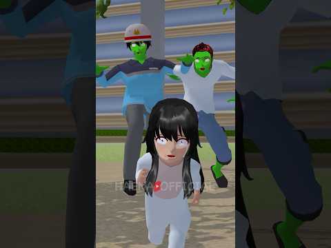 DIKEJAR ZOMBIE SAMPAI KE HUTAN | HAENA'S WORLD #shorts #sakuraschoolsimulator