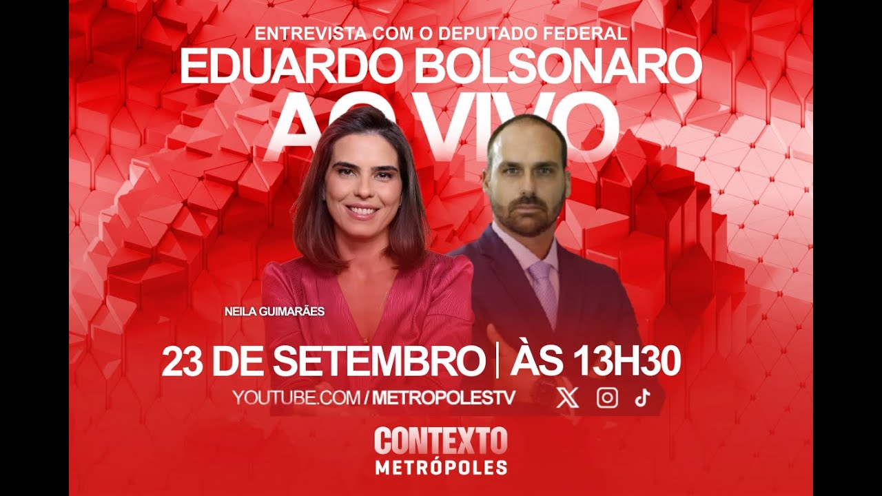 AO VIVO Entrevista com o deputado federal Eduardo Bolsonaro