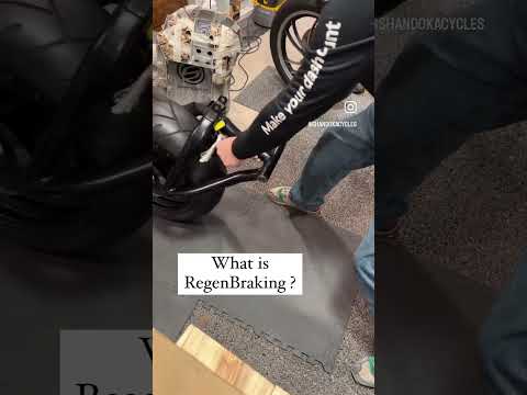 What is Regen Braking? We demonstrate how a big hub motor acts as a generator