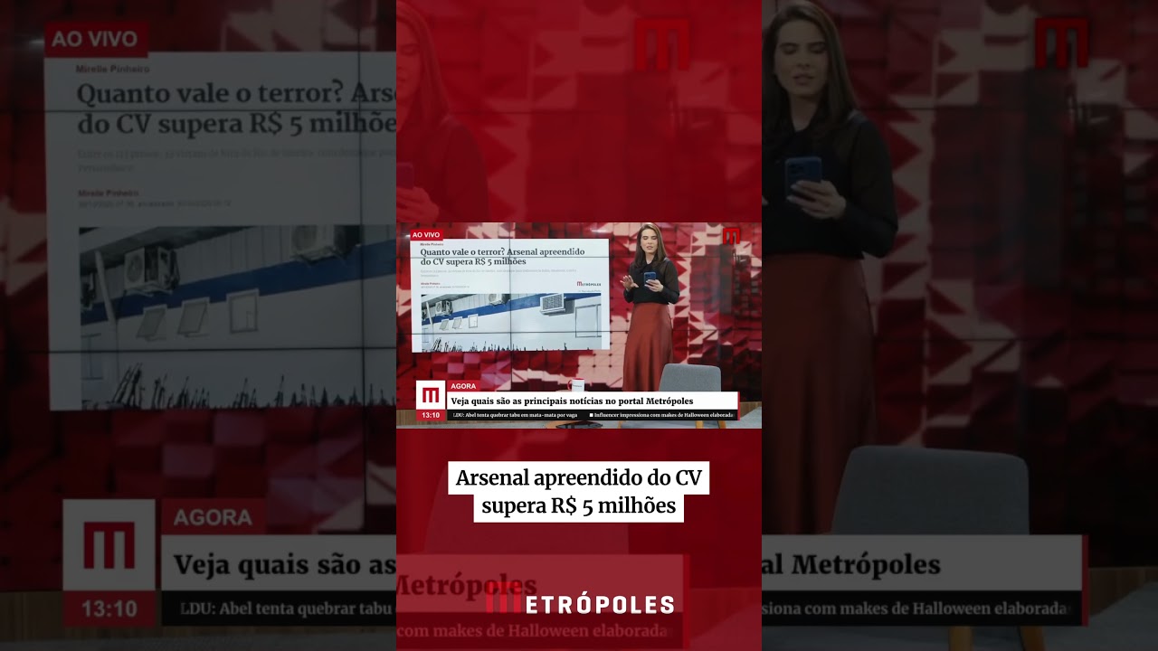 Quanto vale o terror Arsenal apreendido do CV supera R$ 5 milhões  TV Online Quanto vale o terror Arsenal apreendido do CV supera R$ 5 milhões