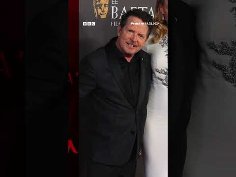 Michael J. Fox makes a rare public appearance. #Shorts #Baftas #BBCNews