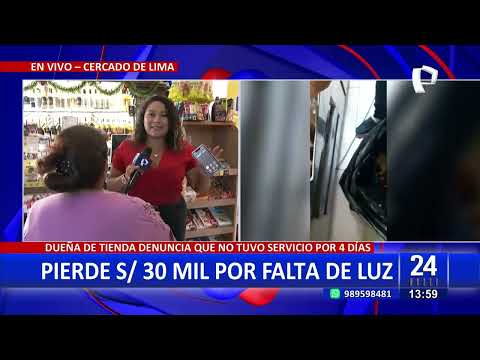 Cercado de Lima: empresaria pierde más de 30 mil soles en mercadería tras corte de luz