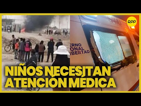 Protestas en Perú: Atacan ambulancia que trasladaba a menor agredido