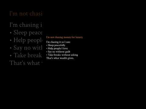 Wealth beyond luxury #wealth #mindset #financialfreedom #peace #truewealth #mindsetmatters #success