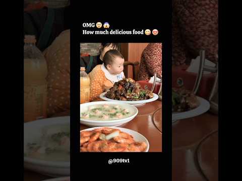 OMG 😲 😱 How much delicious food 😋 😍