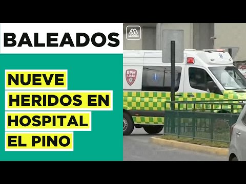 Nueve baleados llega a Hospital El Pino en San Bernardo