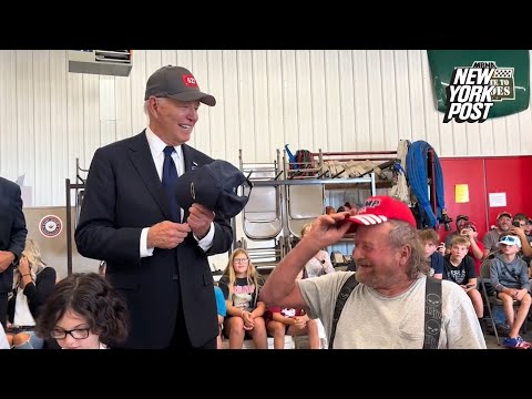 Biden jokes with Trump supporter that he doesn’t remember his own name at Pa. fire station