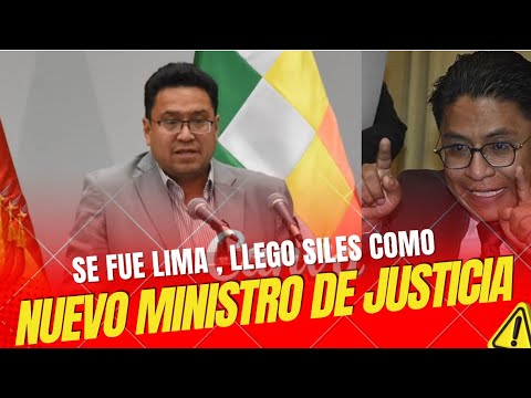 César Siles el nubo ministro de Justicia en reemplazo de Iván Lima