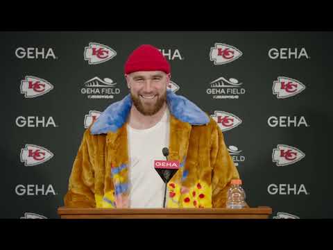 Travis Kelce:    I finally got it done   it only took me nine years    | Wild Card Press Conference video clip