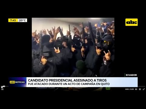 Video: Asesinan a candidato presidencial de Ecuador