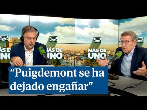 Feijóo: Sánchez ha engañado a Puigdemont y Puigdemont se ha dejado engañar por Sánchez