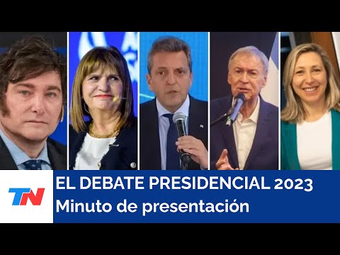 DEBATE DE LOS CANDIDATOS A PRESIDENTE I El minuto de presentación de los candidatos