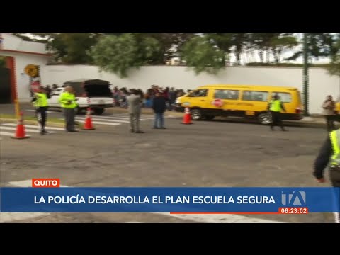 Policía Nacional ejecuta el plan 'Escuela Segura'