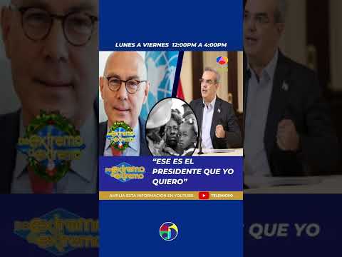 Johnny Vásquez “Ese es el presidente que yo quiero” ¿Cuál es tu opinión? ?