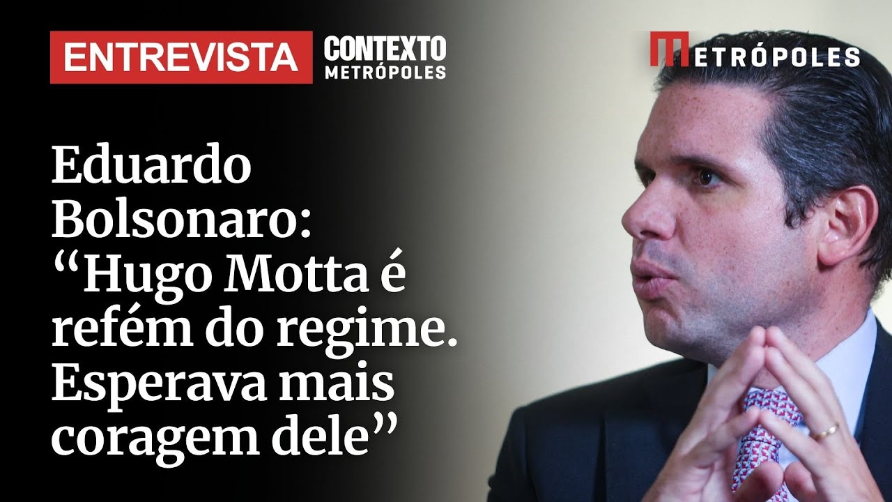 Eduardo Bolsonaro Hugo Motta é refém do regime Esperava mais coragem dele