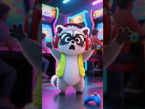 ¡Los robots se rebelan en el arcade! 🕹️#Animación #shortsdivertidos