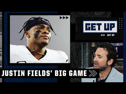 Most complete game of Justin Fields' career!  - Jeff Saturday on the Bears' Week 7 win | Get Up video clip