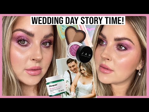 chit chat GRWM! ? my WEDDING DAY story time & the making of my dress! ?