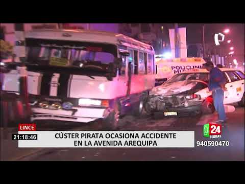 Miraflores: conductor de combi pirata abandona a pasajeros tras protagonizar violento accidente