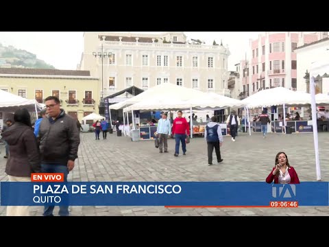 La Plaza de San Francisco en Quito inaugura una feria productiva y gastronómica