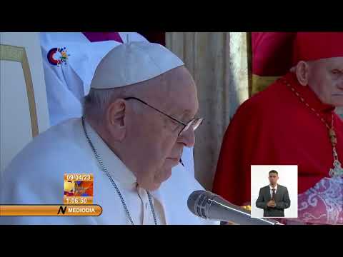El Papa Francisco dirigió su mensaje pascual e impartió la bendición Urbi Et Orbi desde el Vaticano