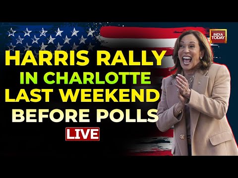 Kamala Harris LIVE: Kamala Harris Rally In Charlotte North Carolina | Harris Speech | US Elections