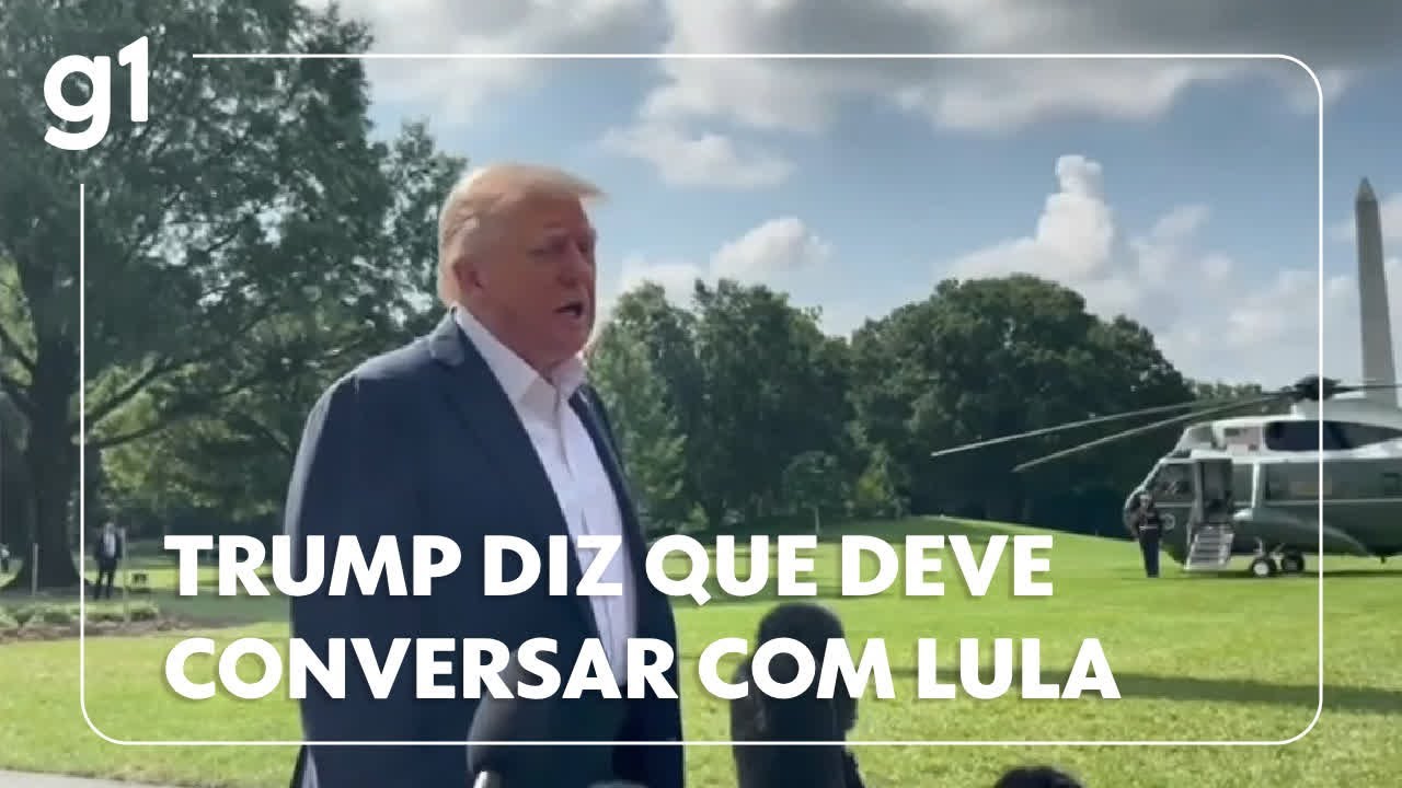 Donald Trump diz que deve conversar com Lula em algum momento