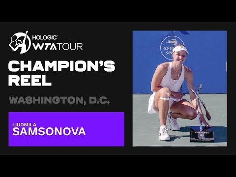 Washington, D.C. champion Liudmila Samsonova’s BEST points from her second title run! 🏆