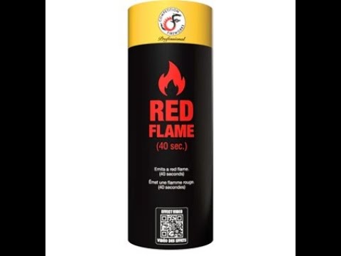Coloured Flame - Red Flame (40 seconds)