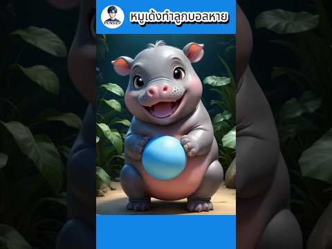 Pensilp หมูเด้งทำลูกบอลหายการ์ตูนตลกสนุก