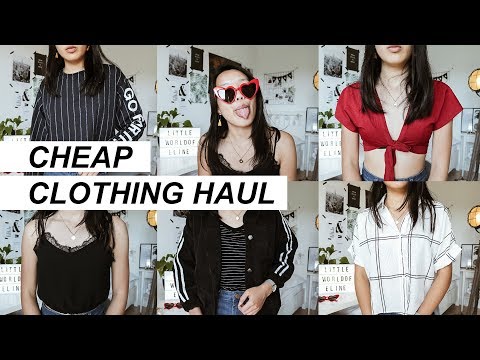 CHEAP CLOTHING + HOME DECOR HAUL 2018